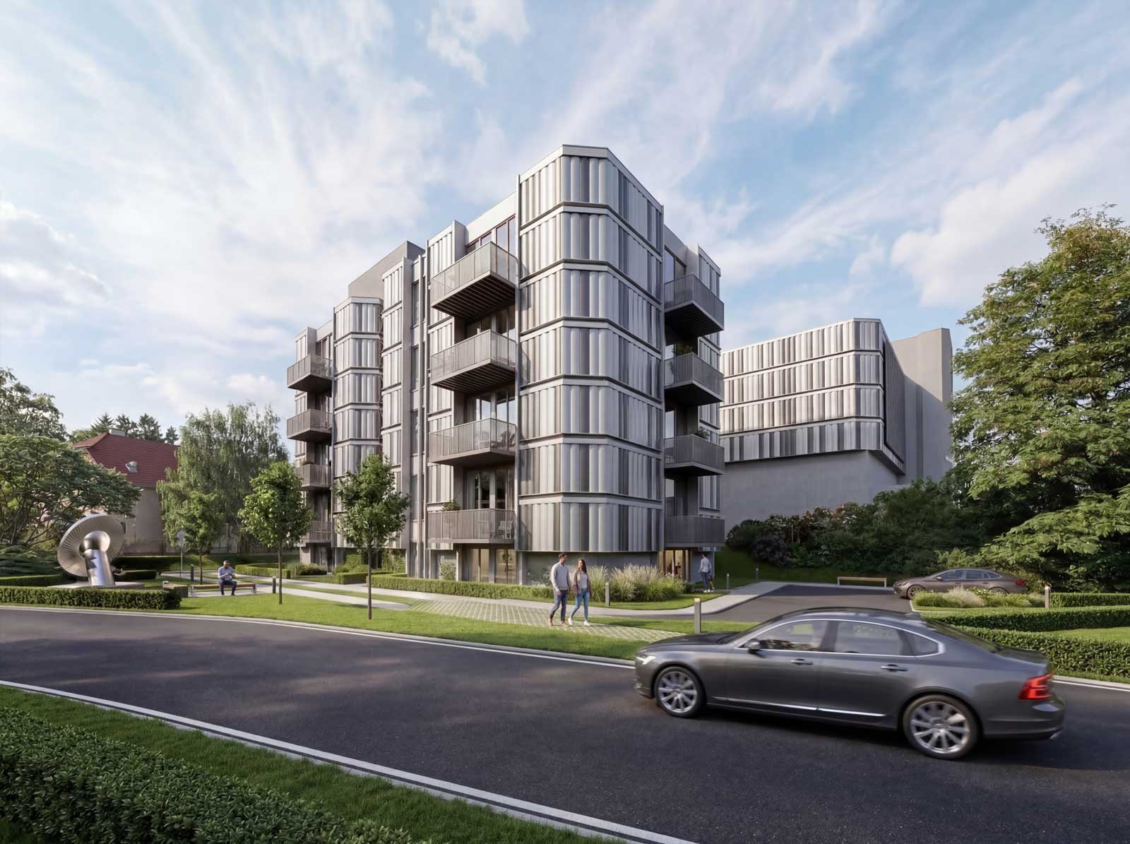 Vizualizace projektu Nová Spojovna (exteriér)